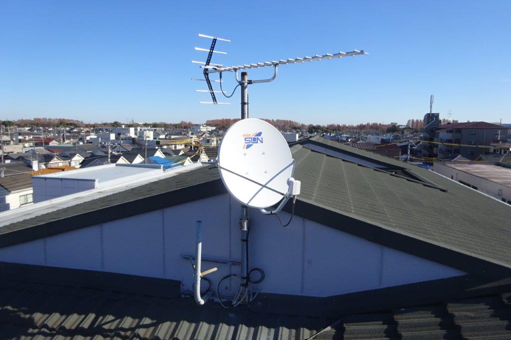 屋上 アンテナ部 全景 工事後